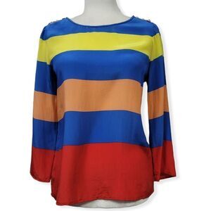 J.crew striped blouse 